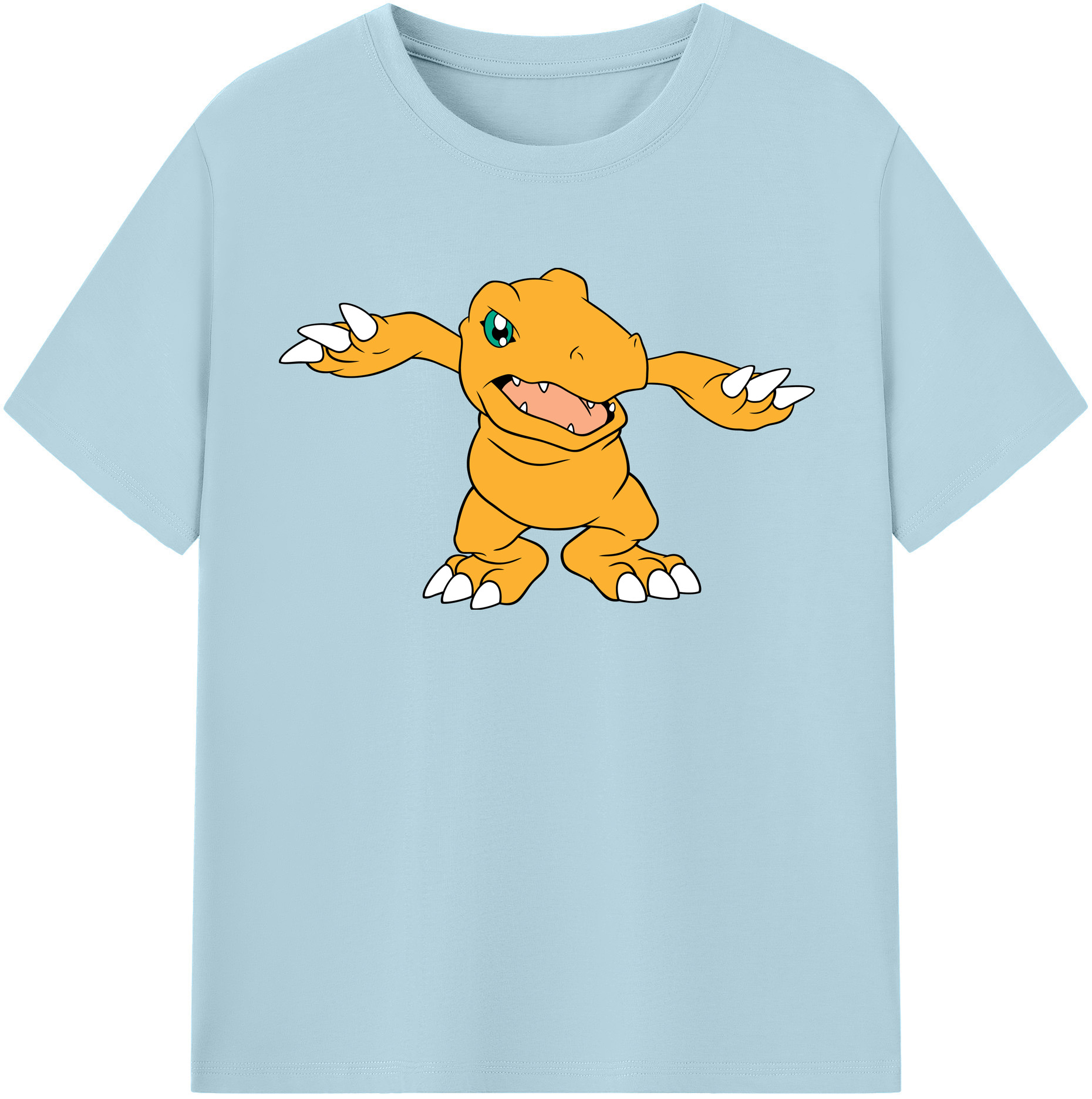 （画像用） Digimon デジタルモンスター/デジモン 綿100％半袖Tシャツ（フロントプリント）